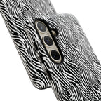 Black and White Zebra Print Tough Case iPhone, Galaxy and Google Pixel