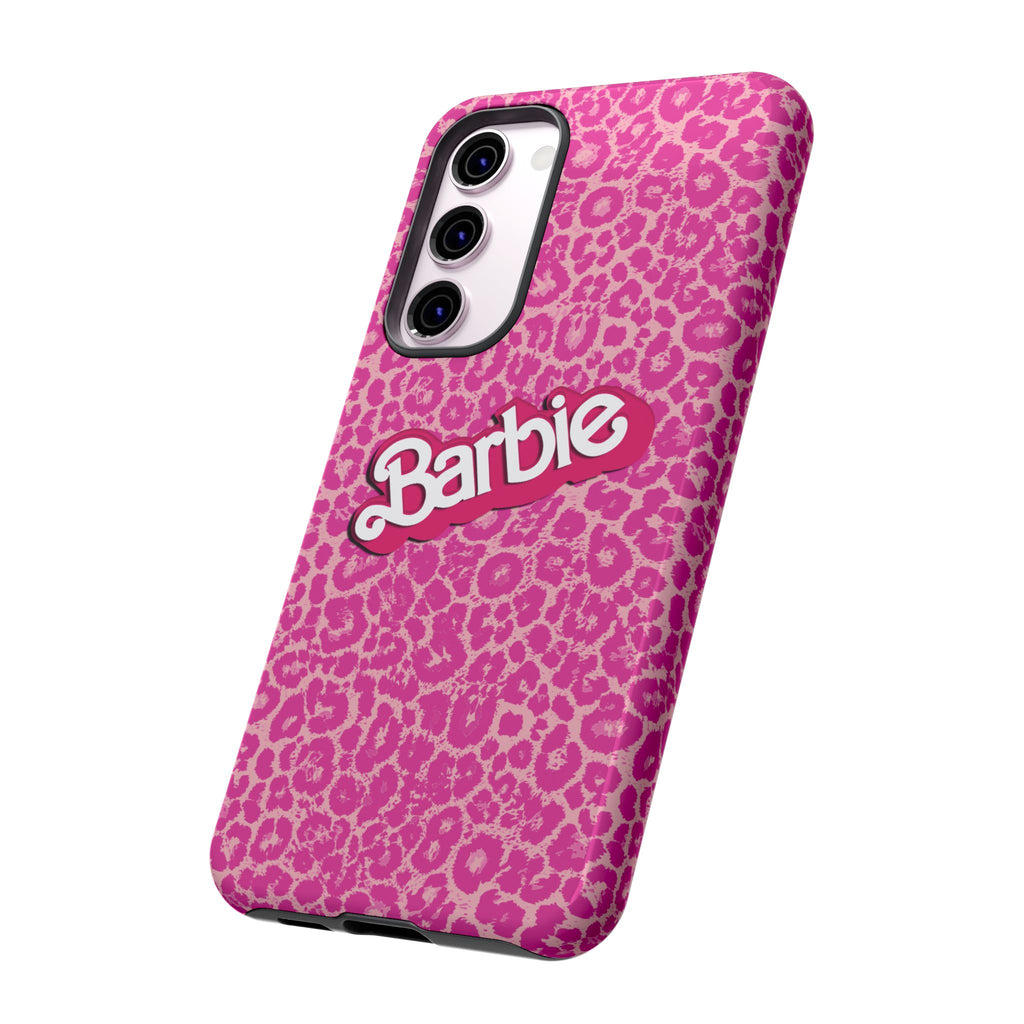 Hot Neon Pink Leopard Barb Tough Phone Case iPhone, Galaxy, or Google Pixel