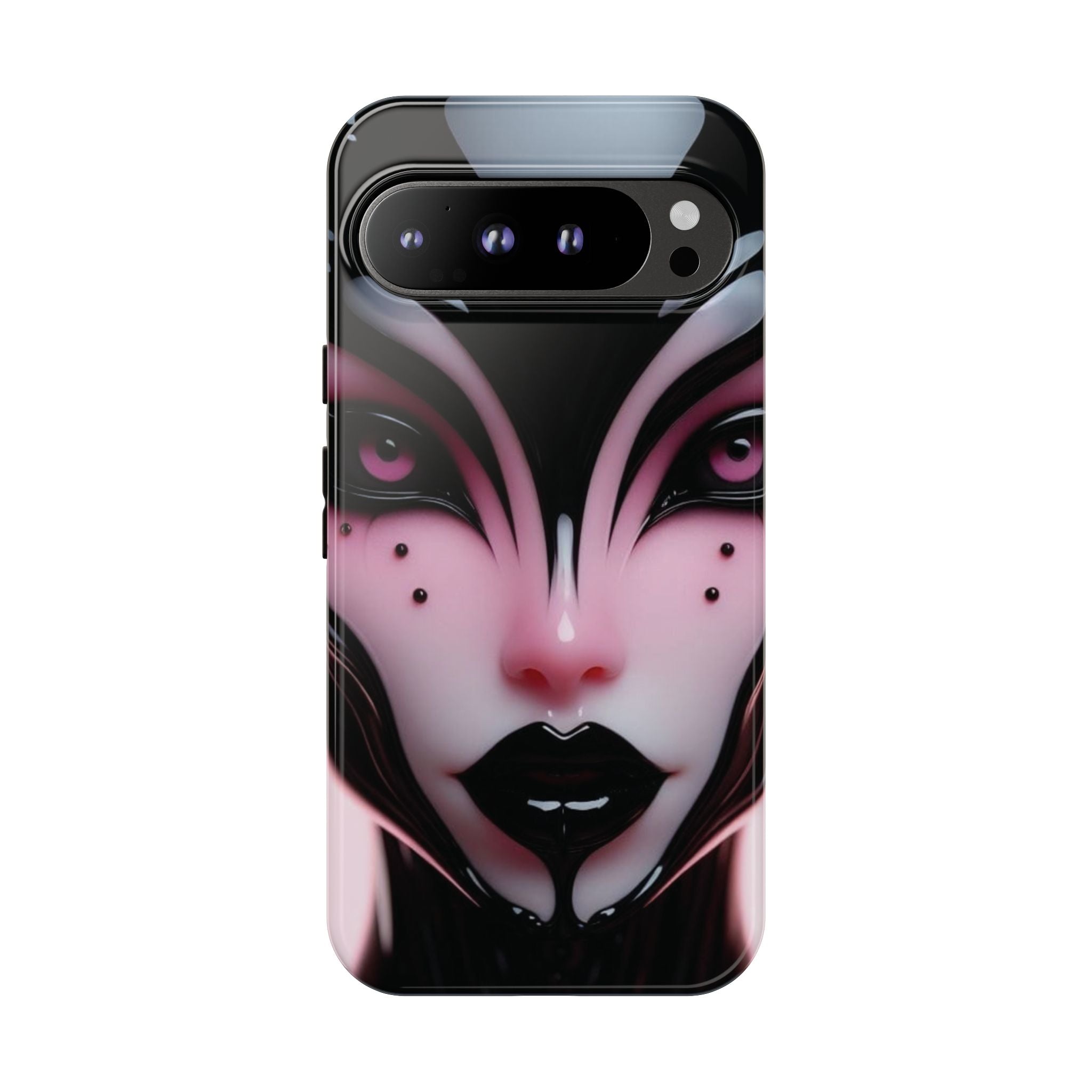 Pink Alien Tough Phone Case for iPhone, Galaxy, or Google Pixel