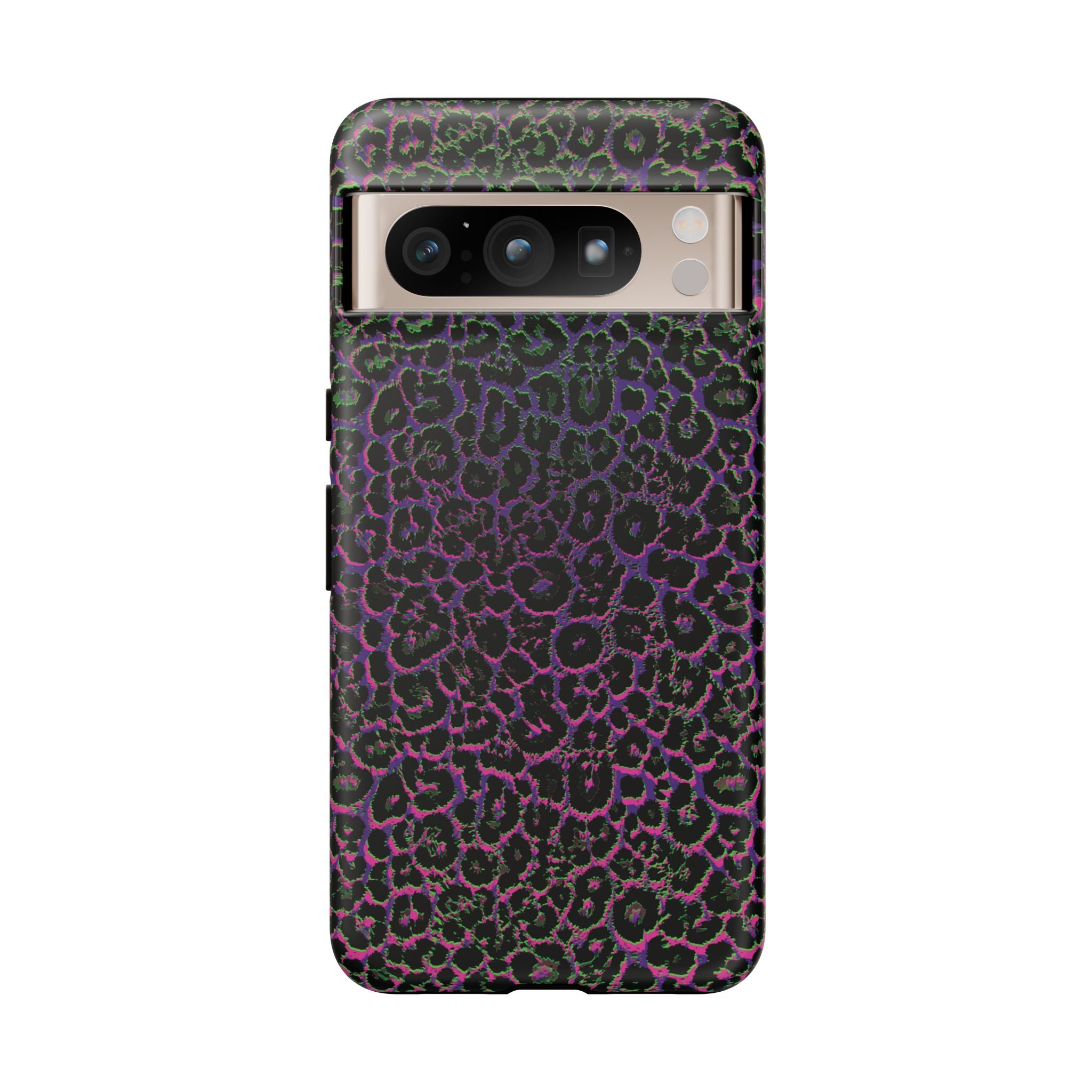 Colorful Leopard Tough Phone Case for iPhone, Galaxy, or Google Pixel