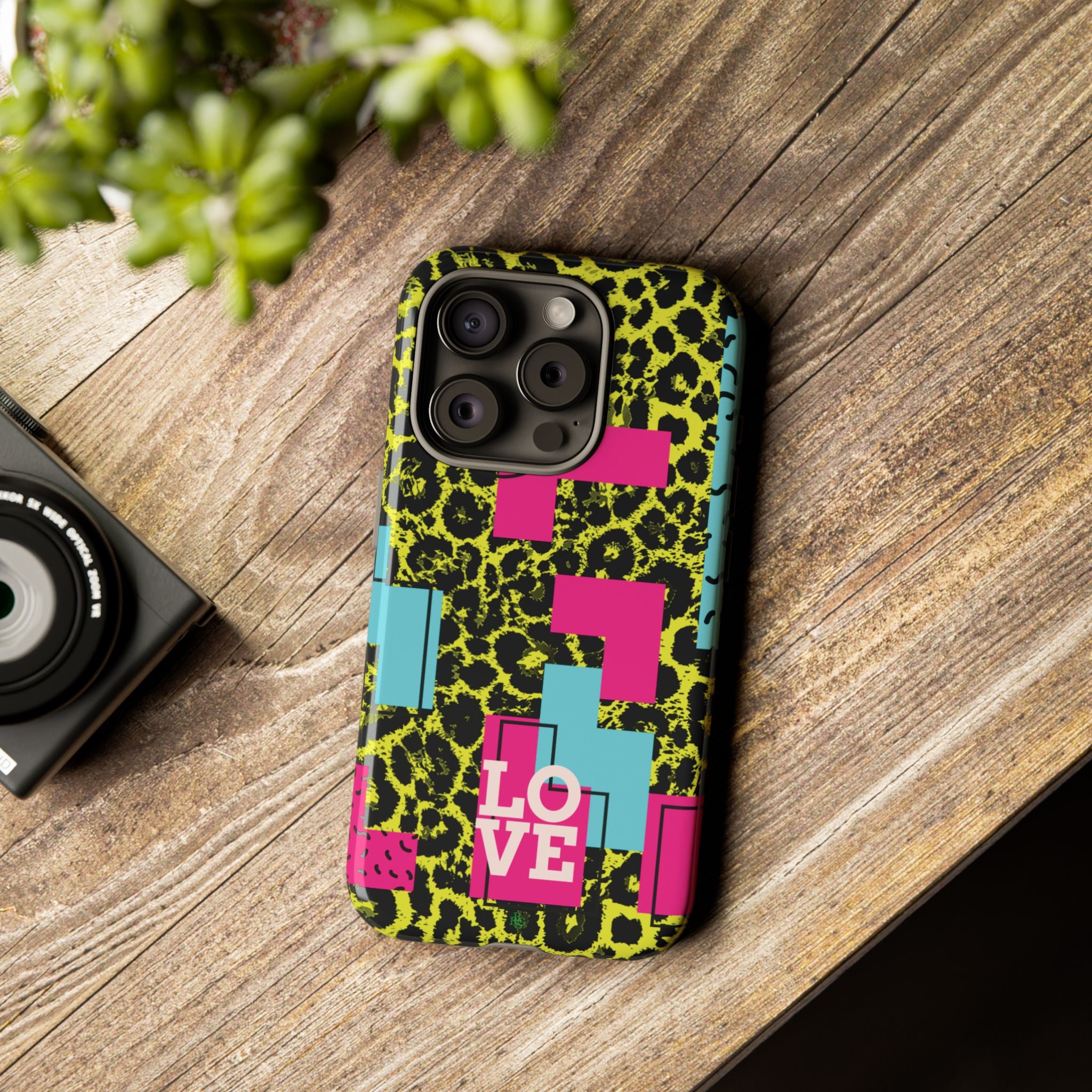 LOVE Neon Yellow RG Phone Case iPhone, Galaxy and Google Tough Cases