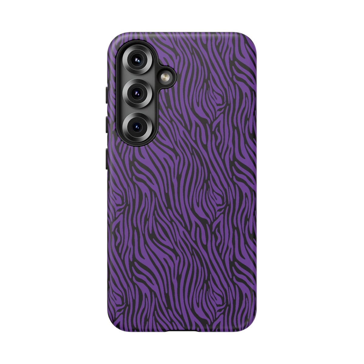 Purple Zebra Tough Phone Case for iPhone, Galaxy, or Google Pixel