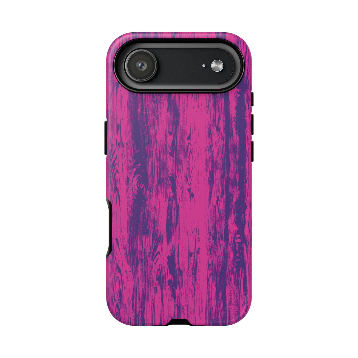 Pink Purple Wood Tough Phone Case iPhone, Galaxy, or Google Pixel