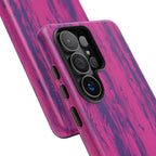 Pink Purple Wood Print Tough Phone Case iPhone, Galaxy, or Google Pixel