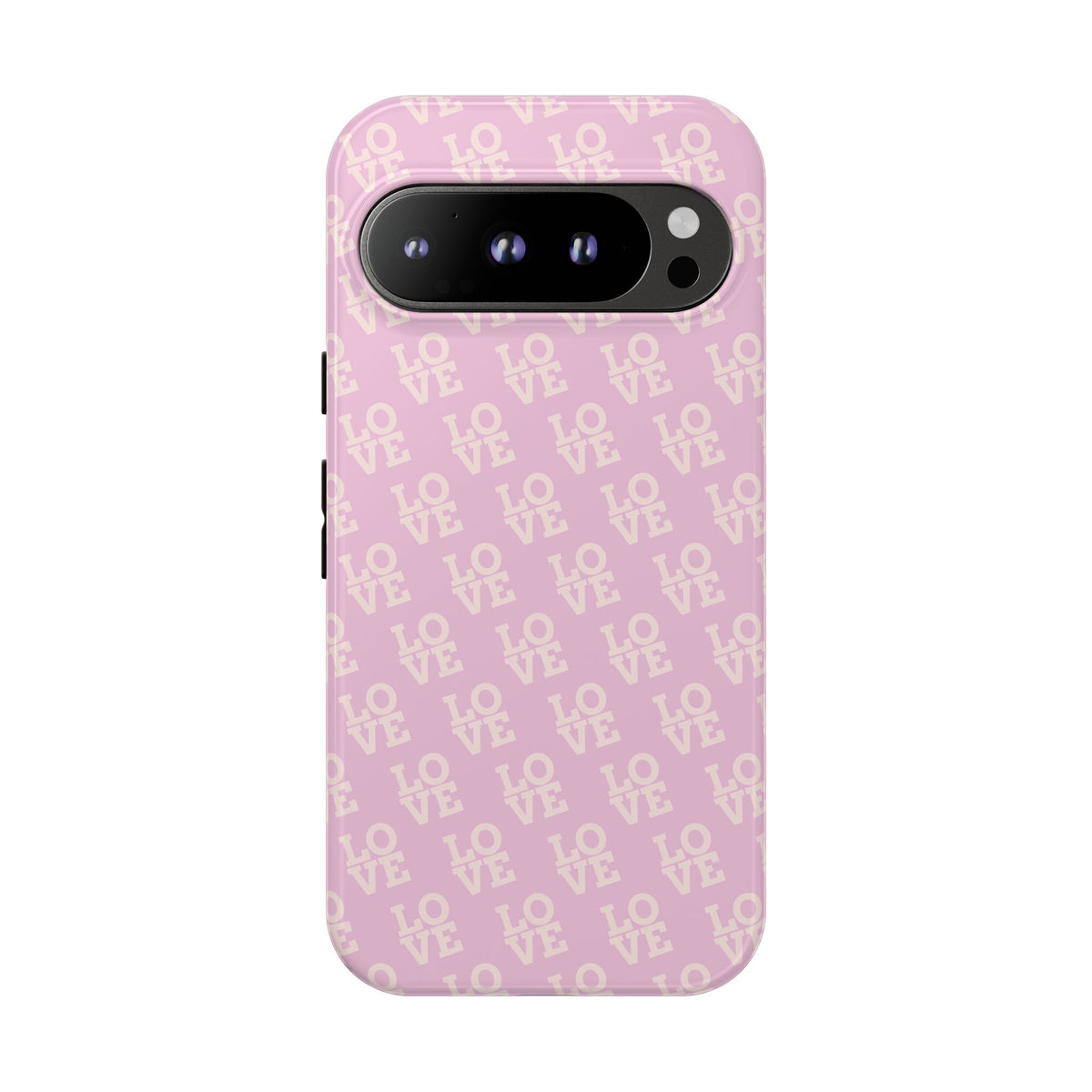 Pink 'LOVE' Pattern Tough Phone Case