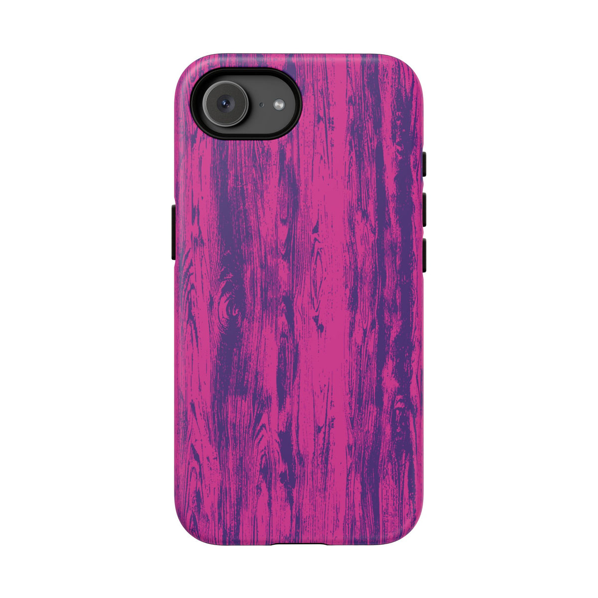 Pink Purple Wood Print Tough Phone Case iPhone, Galaxy, or Google Pixel