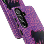 Purple Pink Leopard Kz iPhone, Galaxy and Google Tough Cases