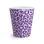 Purple Leopard Print Latte Mug