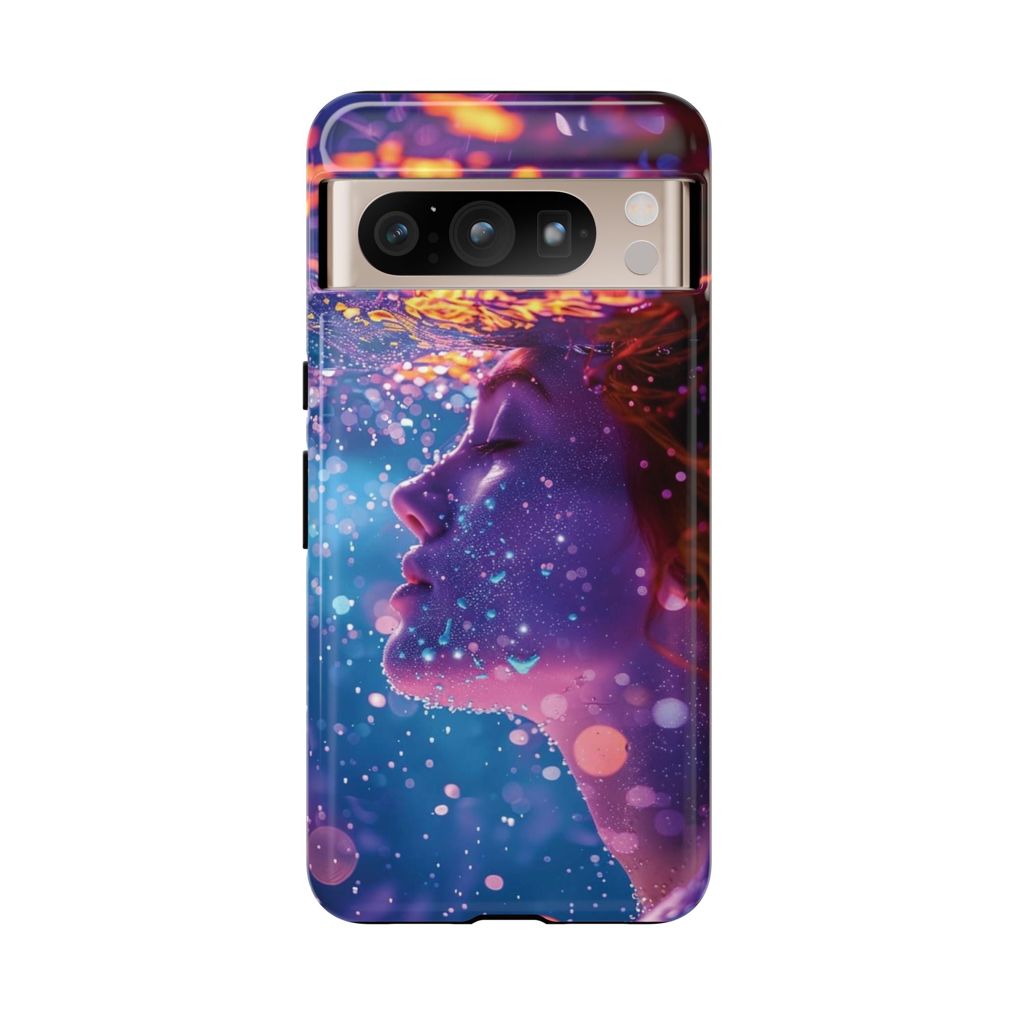 Meditating Underwater Tough Phone Case for iPhone, Galaxy, or Google Pixel