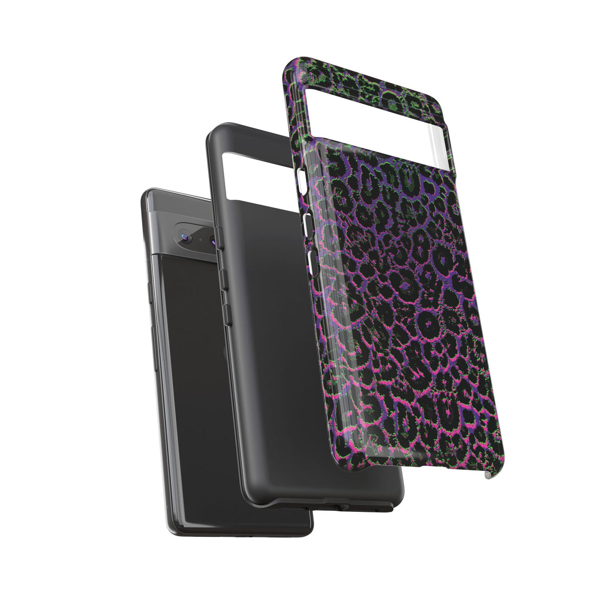 Colorful Leopard Tough Phone Case for iPhone, Galaxy, or Google Pixel
