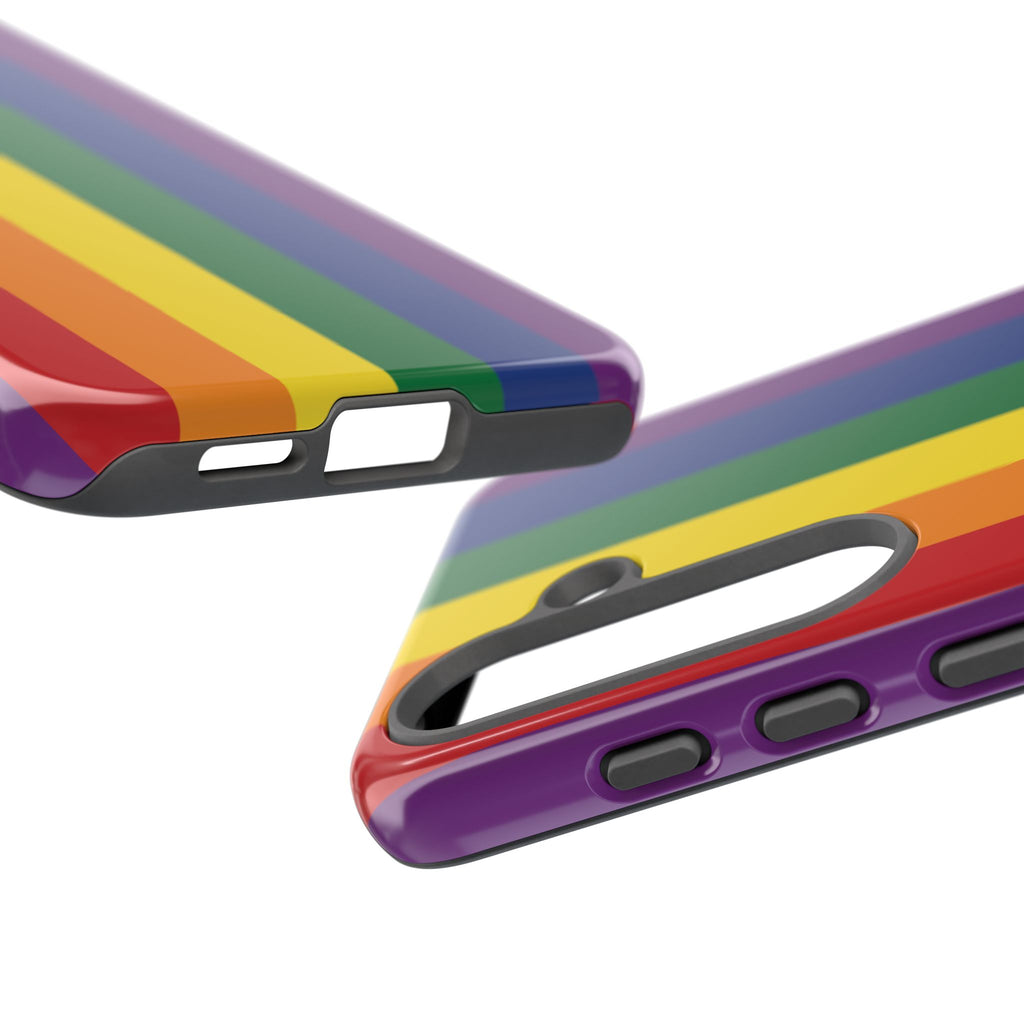 LGBTQ Rainbow Flag Tough Phone Case for iPhone, Galaxy, or Google Pixel