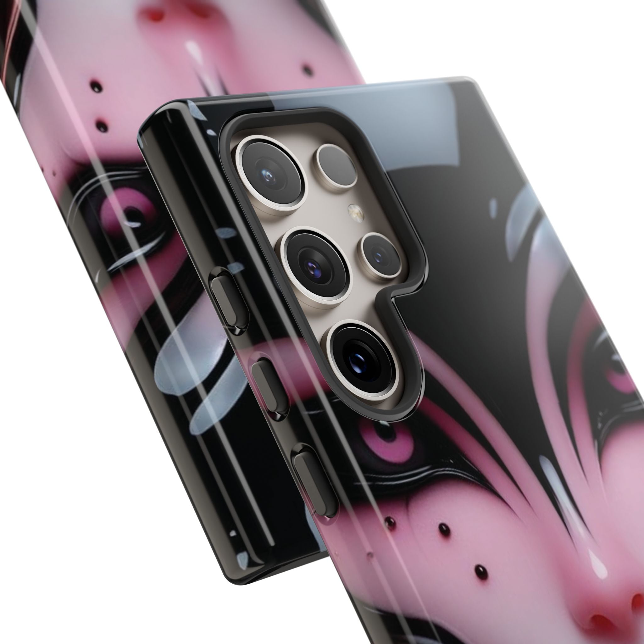 Pink Alien Tough Phone Case for iPhone, Galaxy, or Google Pixel