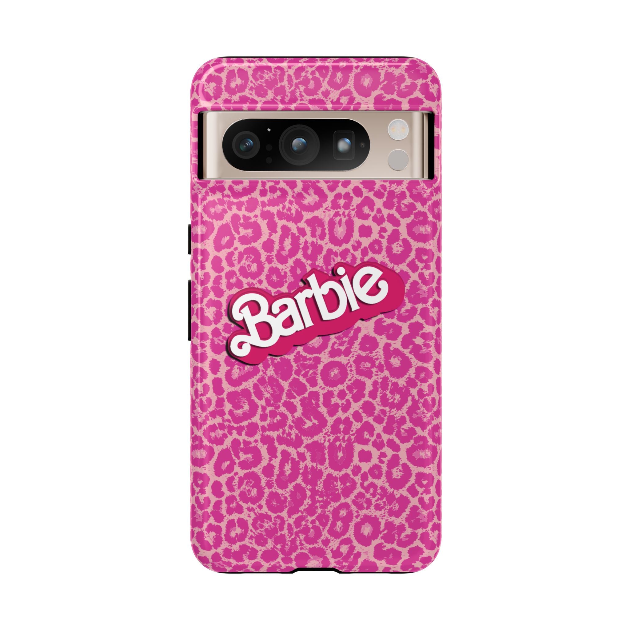 Hot Neon Pink Leopard Barb Tough Phone Case iPhone, Galaxy, or Google Pixel