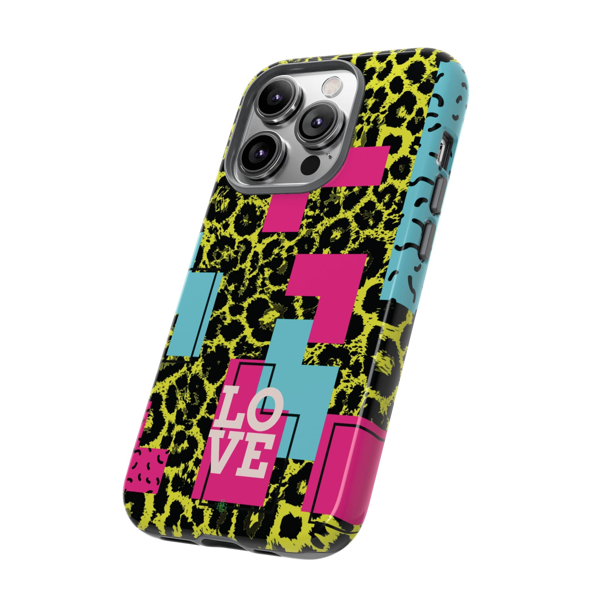 LOVE Neon Yellow RG Phone Case iPhone, Galaxy and Google Tough Cases