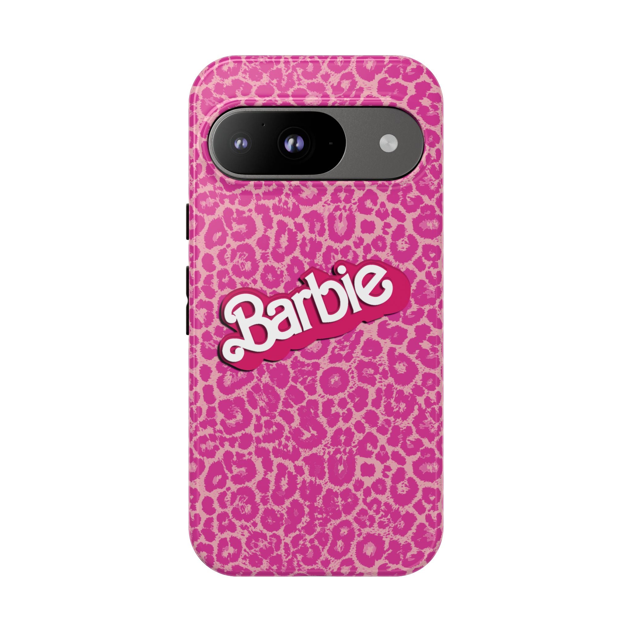 Hot Neon Pink Leopard Barb Tough Phone Case iPhone, Galaxy, or Google Pixel