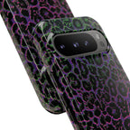 Colorful Leopard Tough Phone Case for iPhone, Galaxy, or Google Pixel
