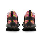 Neon Pink Lime Leopard Men's Mesh Sneakers
