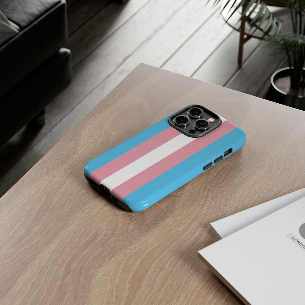 Trans Colors Tough Phone Case for iPhone, Galaxy, or Google Pixel