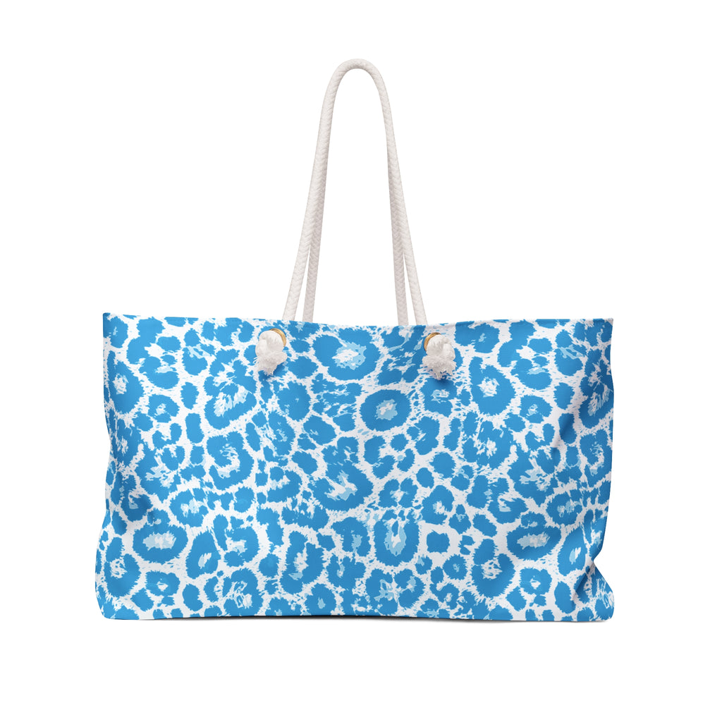 Blue Zebra Eco Friendly Weekender Bag, Travel Tote, Beach Bag