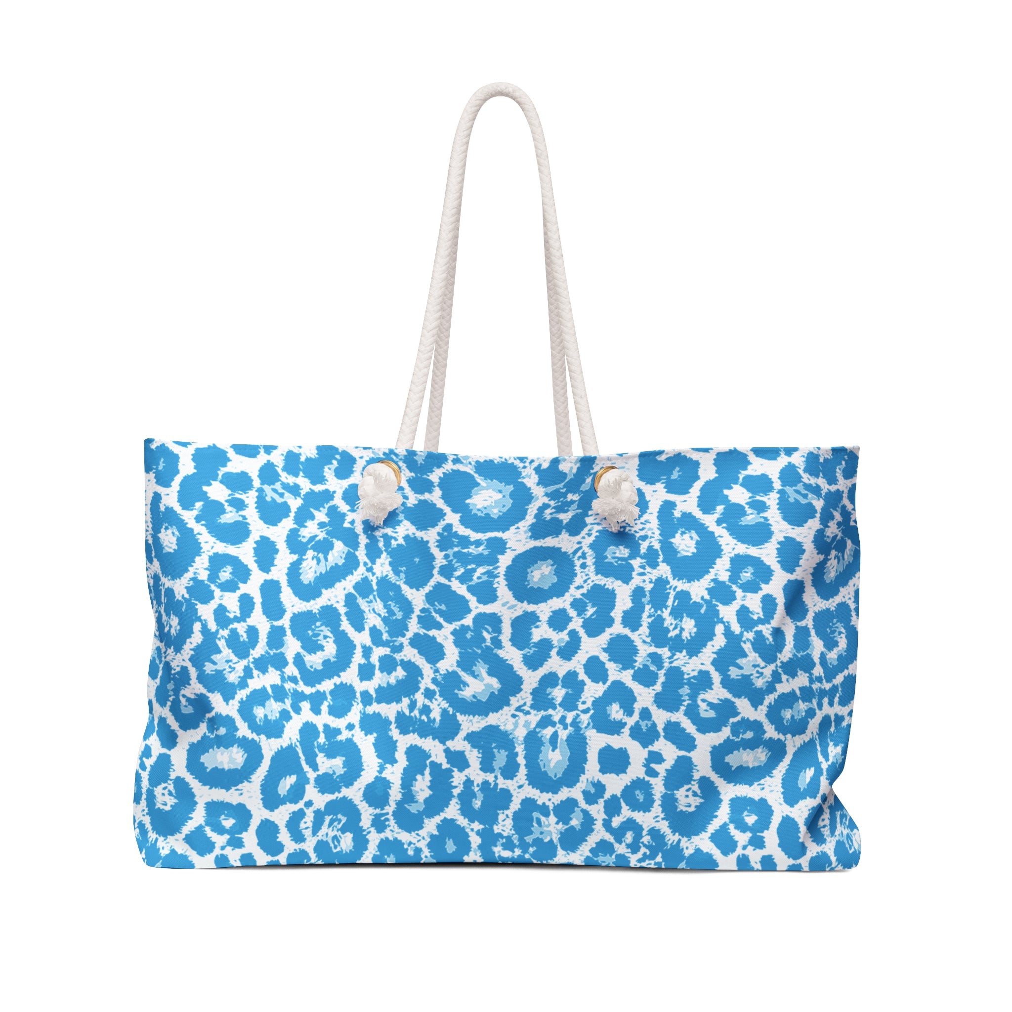 Blue Zebra Eco Friendly Weekender Bag, Travel Tote, Beach Bag