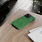 Blue Neon Green  Leopard Tough Phone Case for iPhone, Galaxy, or Google Pixel
