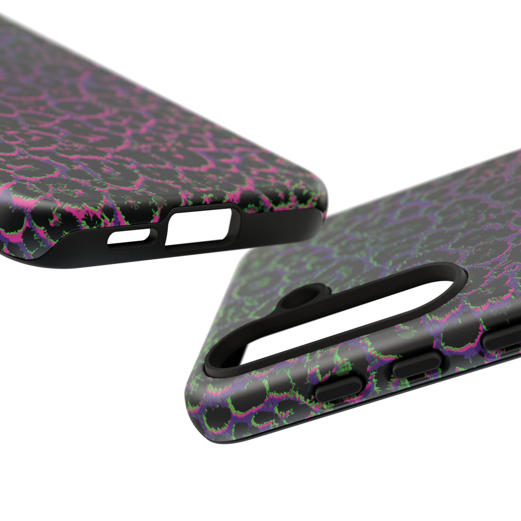 Colorful Leopard Tough Phone Case for iPhone, Galaxy, or Google Pixel