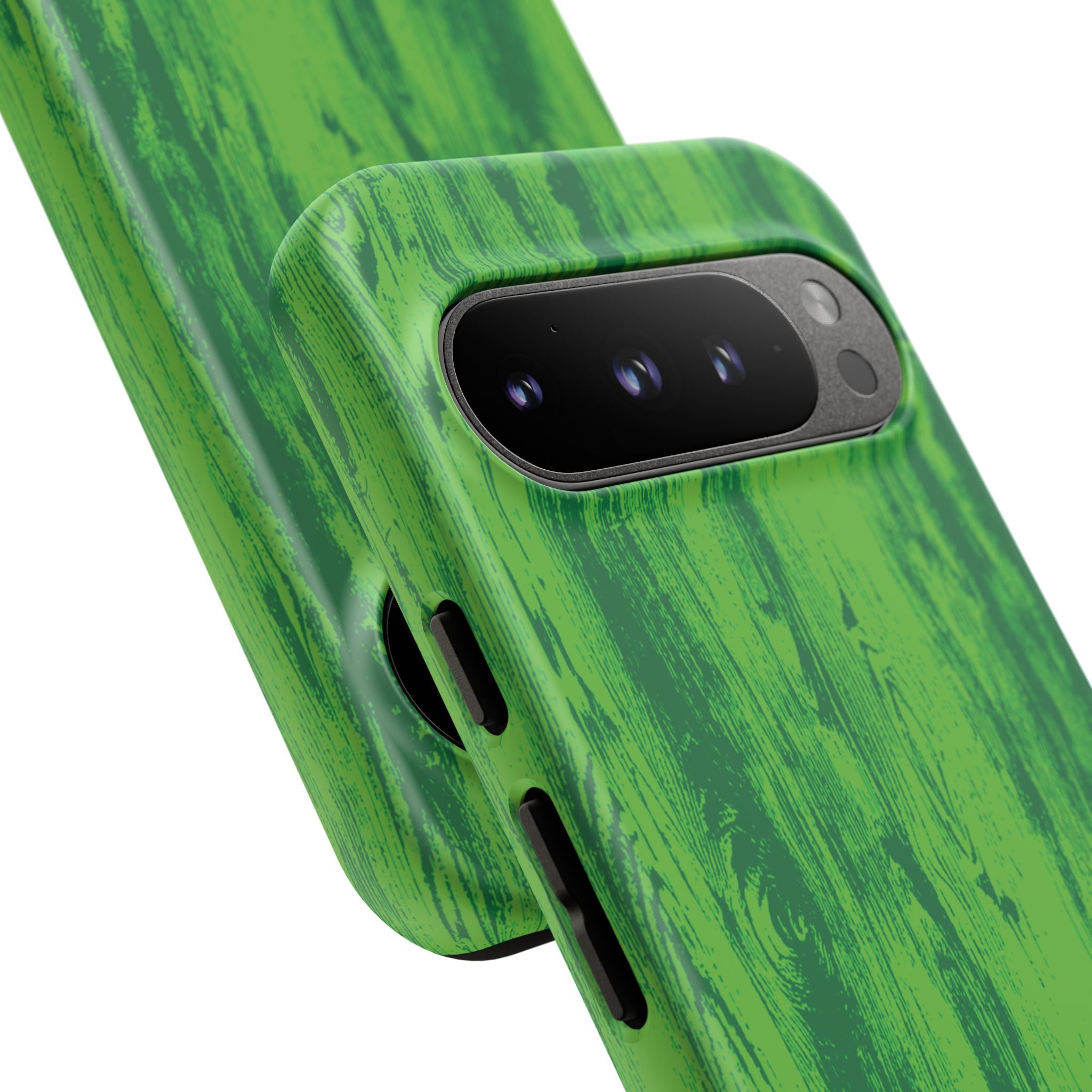 Neon Green Wood Tough Phone Case iPhone, Galaxy, or Google Pixel