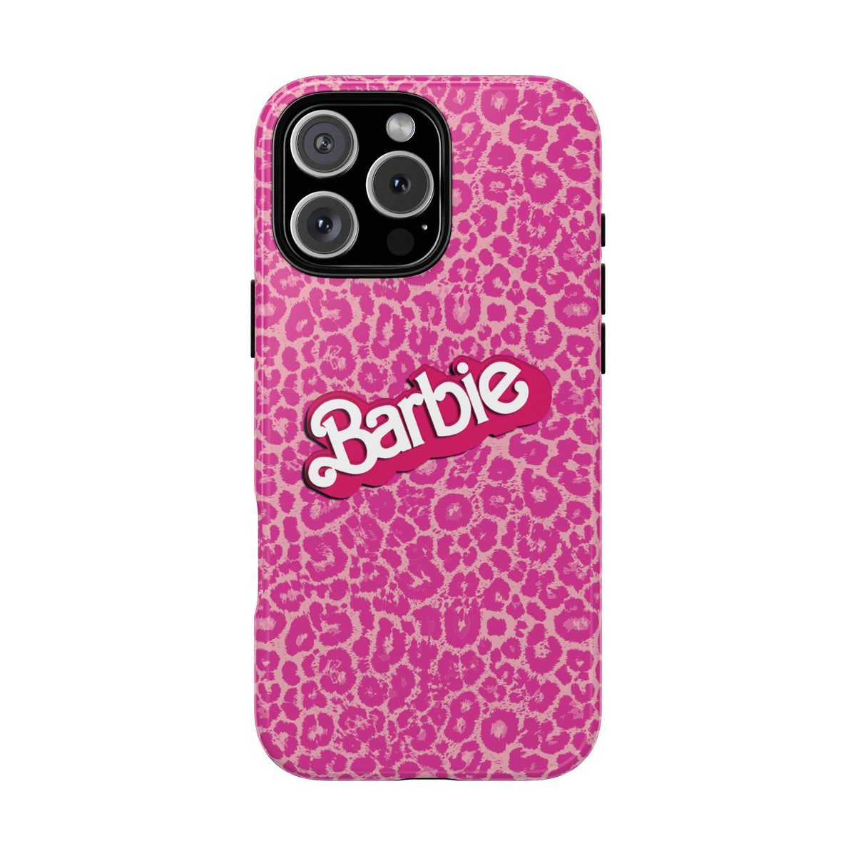 Hot Neon Pink Leopard Barb Tough Phone Case iPhone, Galaxy, or Google Pixel