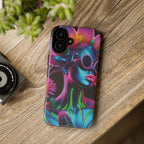 Neon Androgen Cactus Flower Tough Phone Case for iPhone, Galaxy, or Google Pixel