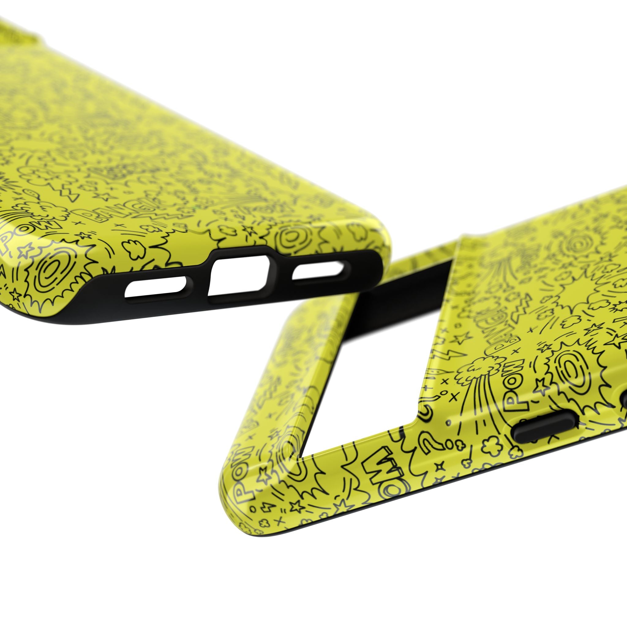 Neon Yellow Wow RG Tough Phone Case for iPhone, Galaxy, or Google Pixel