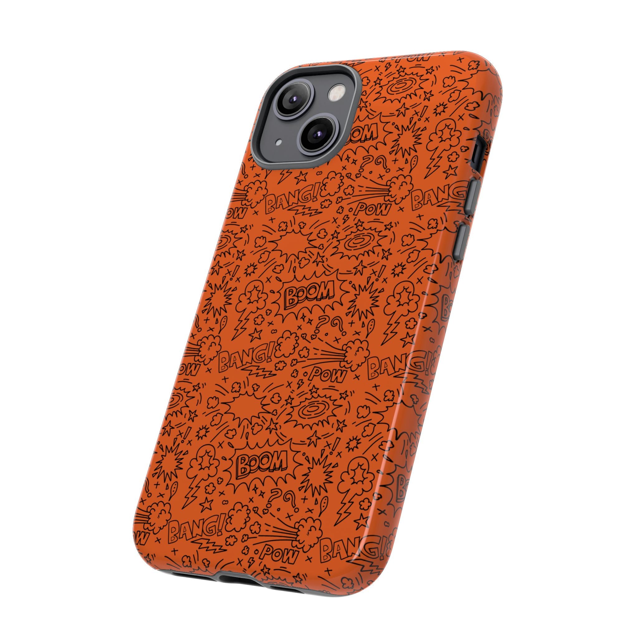 Wow Orange Tough Case for iPhone, Galaxy, or Google Pixel