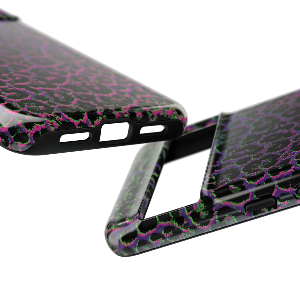 Colorful Leopard Tough Phone Case for iPhone, Galaxy, or Google Pixel