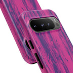 Pink Purple Wood Print Tough Phone Case iPhone, Galaxy, or Google Pixel