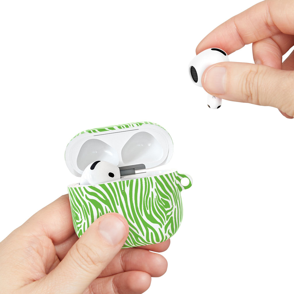 Green Zebra AirPod Cases