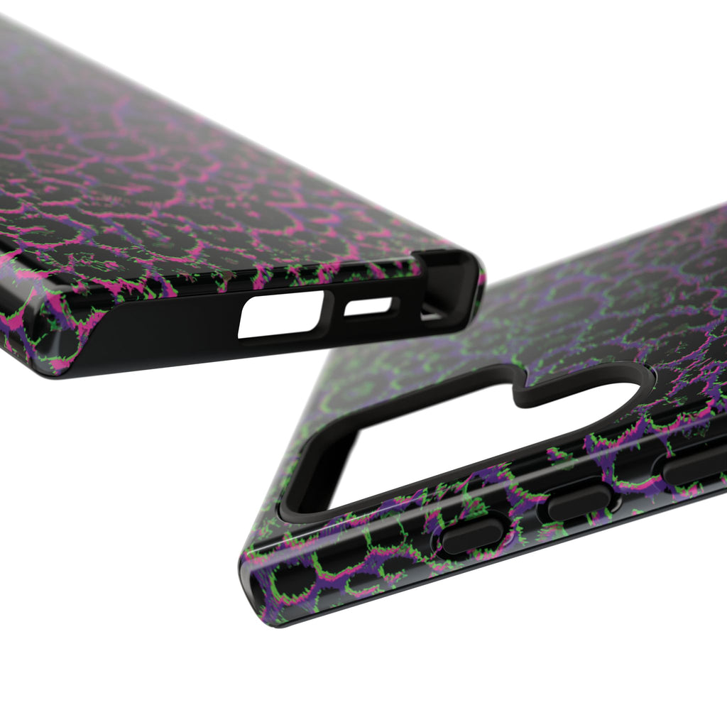Colorful Leopard Tough Phone Case for iPhone, Galaxy, or Google Pixel