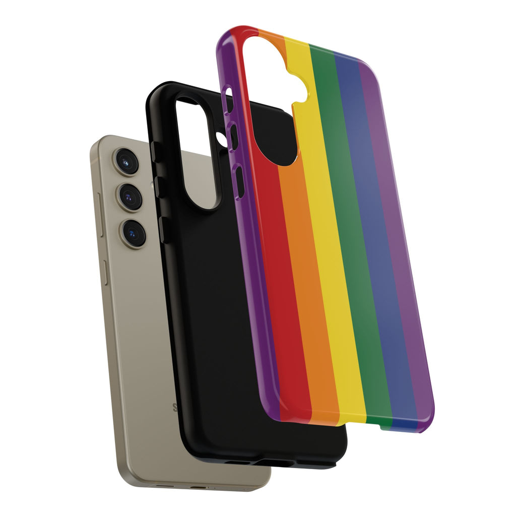 LGBTQ Rainbow Flag Tough Phone Case for iPhone, Galaxy, or Google Pixel