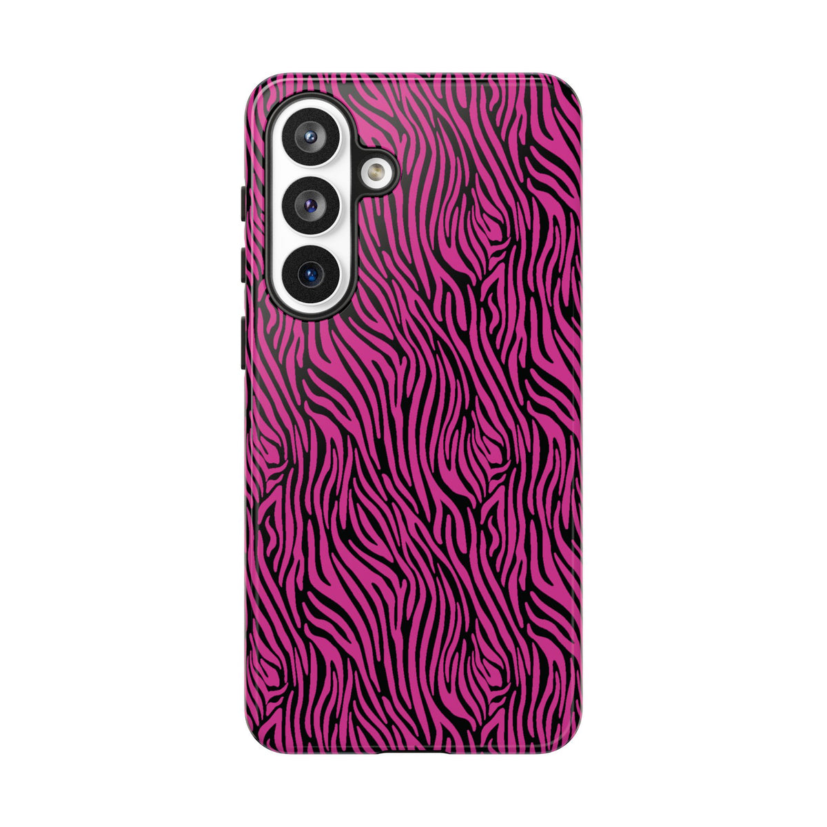 Pink Zebra Tough Phone Case for iPhone, Galaxy, or Google Pixel