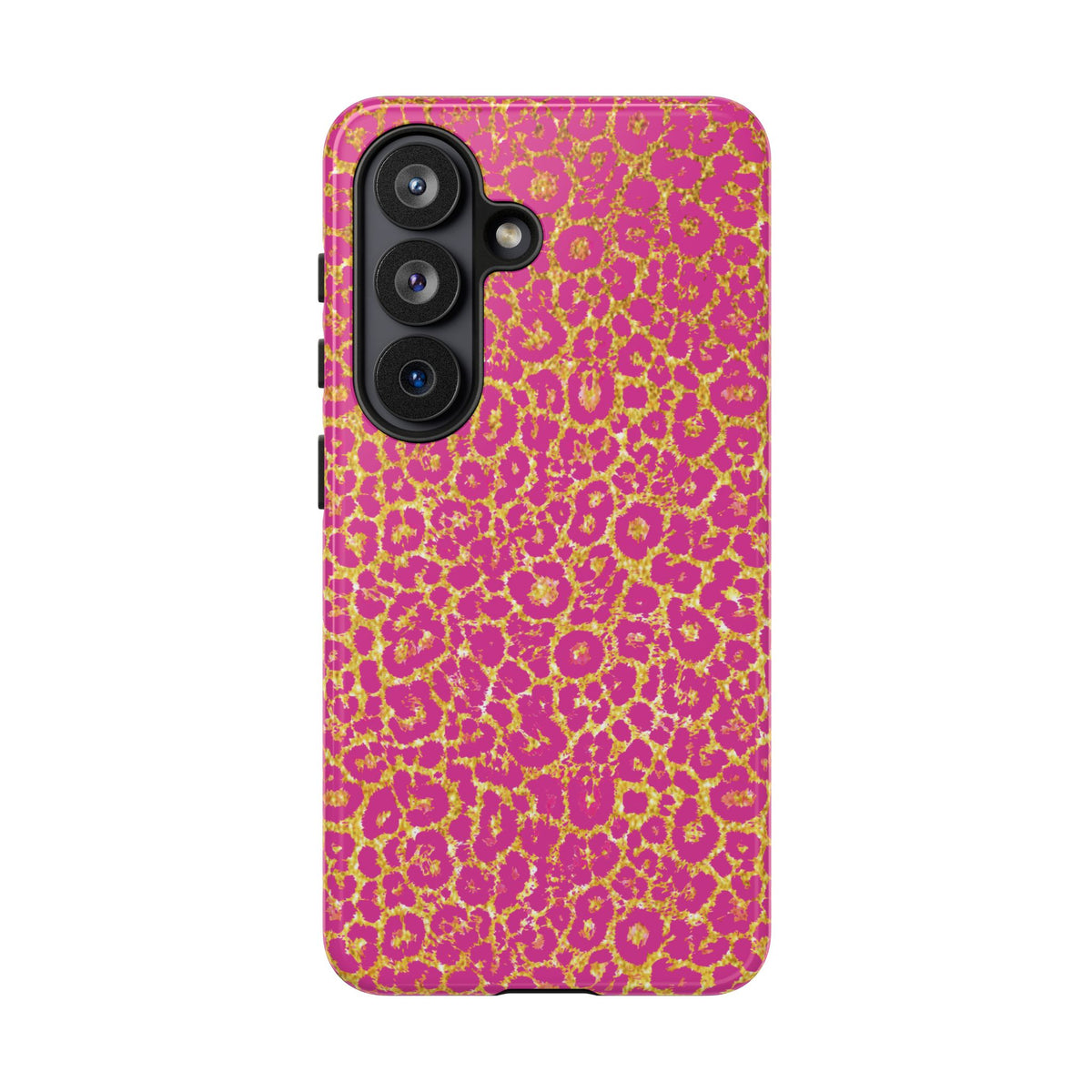 Pink Gold Leopard Tough Case for iPhone, Galaxy, or Google Pixel