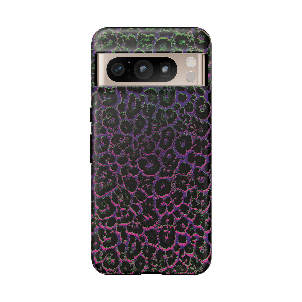 Colorful Leopard Tough Phone Case for iPhone, Galaxy, or Google Pixel