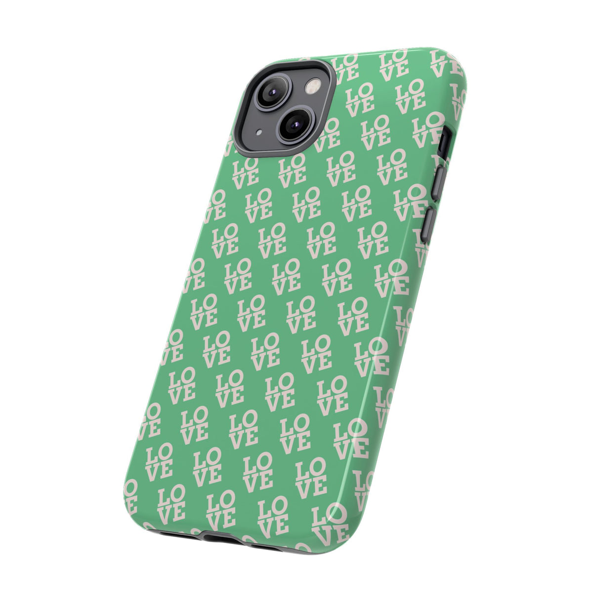 LOVE Aqua Tough Phone Case for iPhone, Galaxy, or Google Pixel