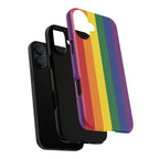 LGBTQ Rainbow Flag Tough Phone Case for iPhone, Galaxy, or Google Pixel