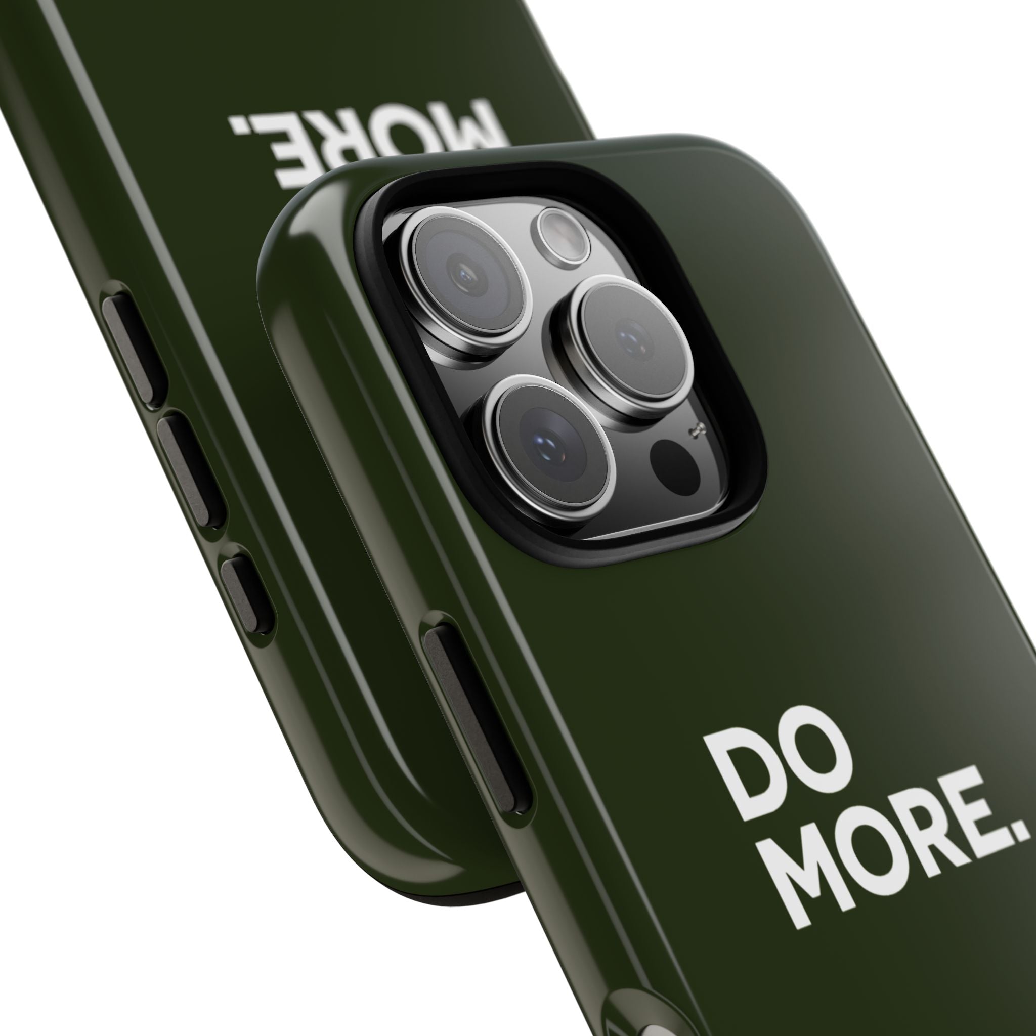 Olive Green Do More Tough Phone Case for iPhone, Galaxy, or Google Pixel