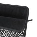Black and White Leopard Print 13" Laptop Sleeve