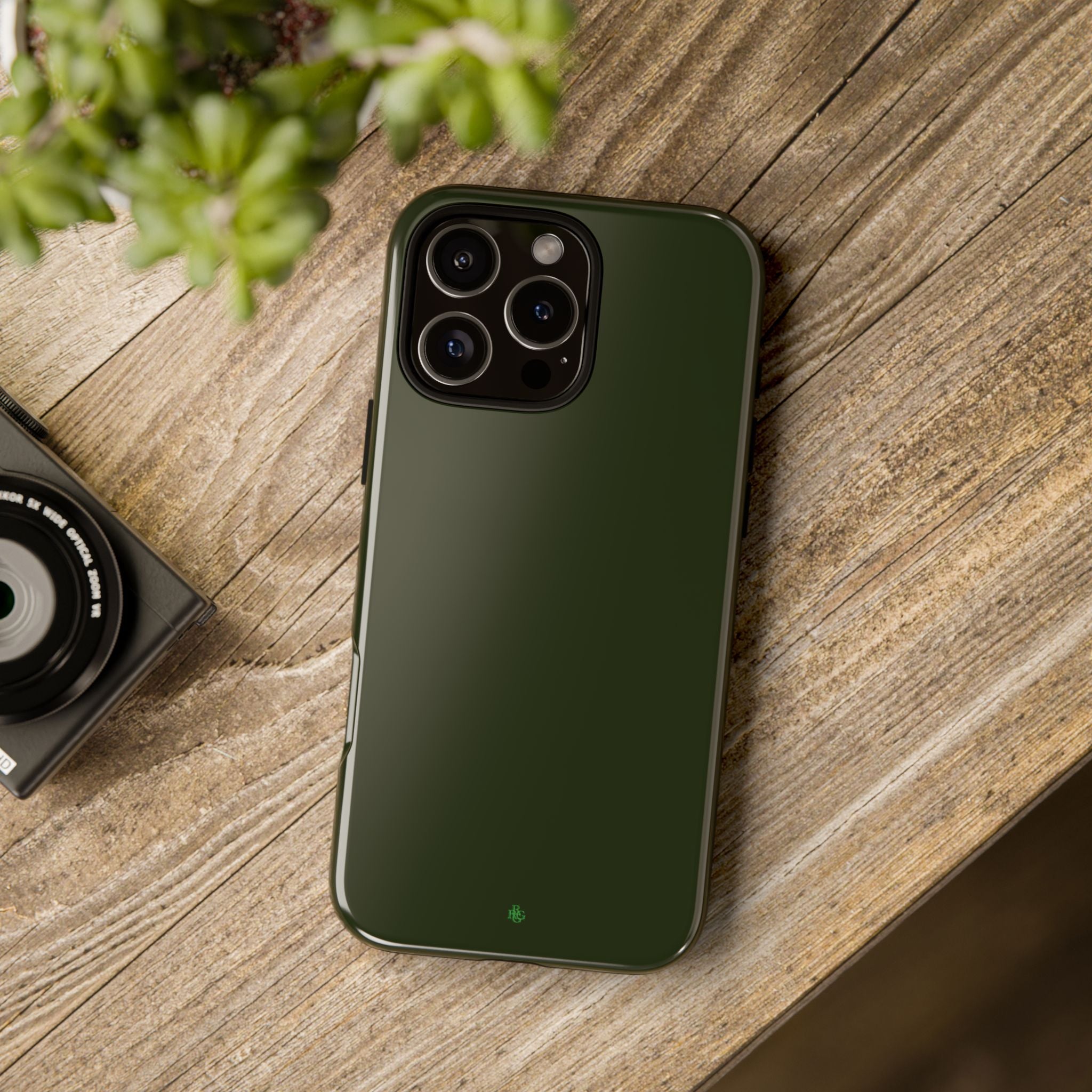 Olive Green Tough Phone Case for iPhone, Galaxy and Google Pixel
