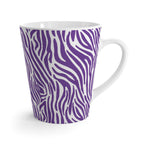 Purple Zebra Print Latte Mug