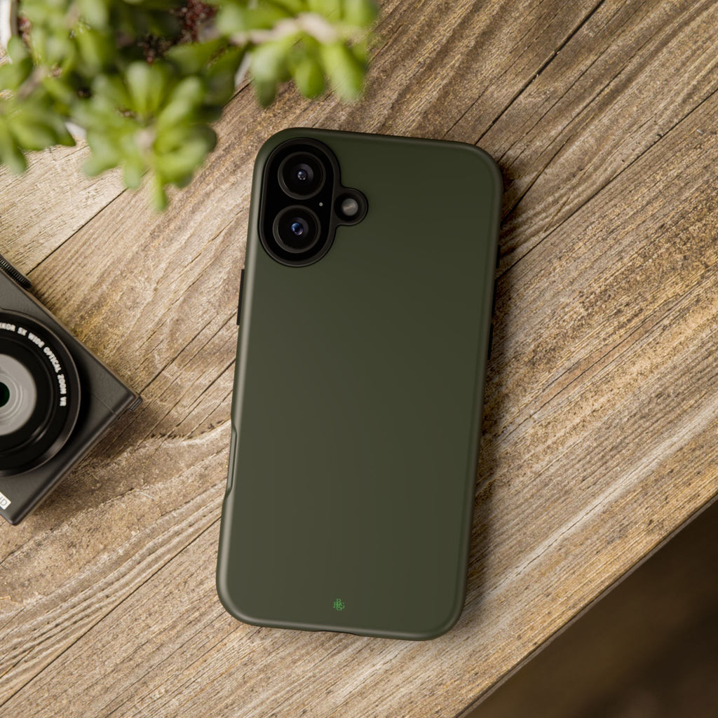Olive Green Tough Phone Case for iPhone, Galaxy and Google Pixel