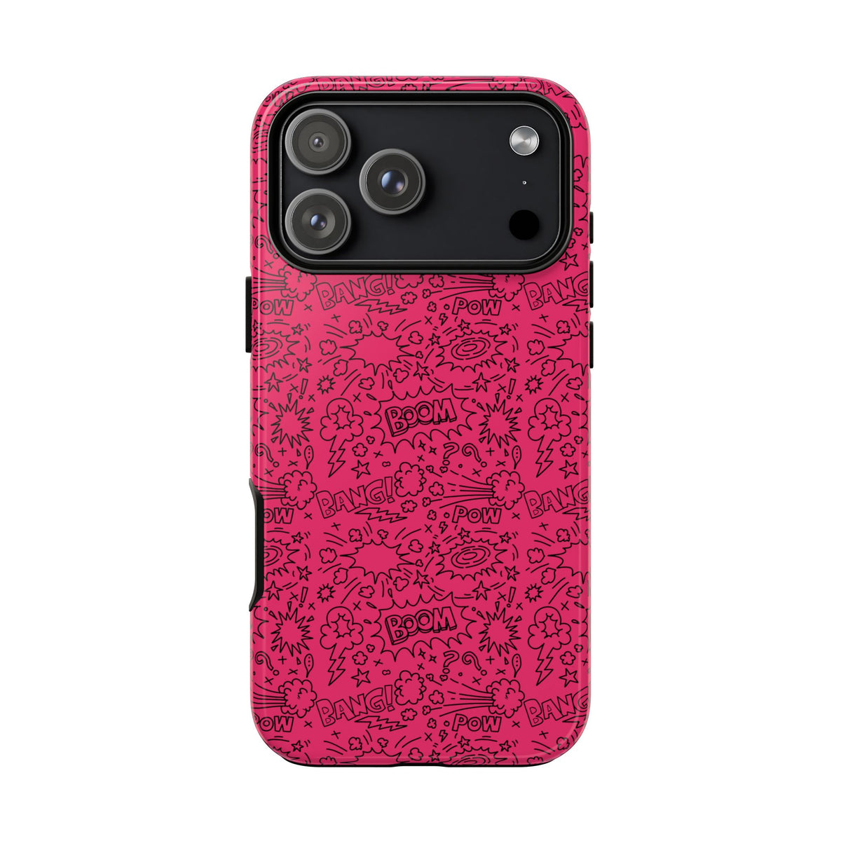 Pink Wow Tough Case for iPhone, Galaxy, or Google Pixel