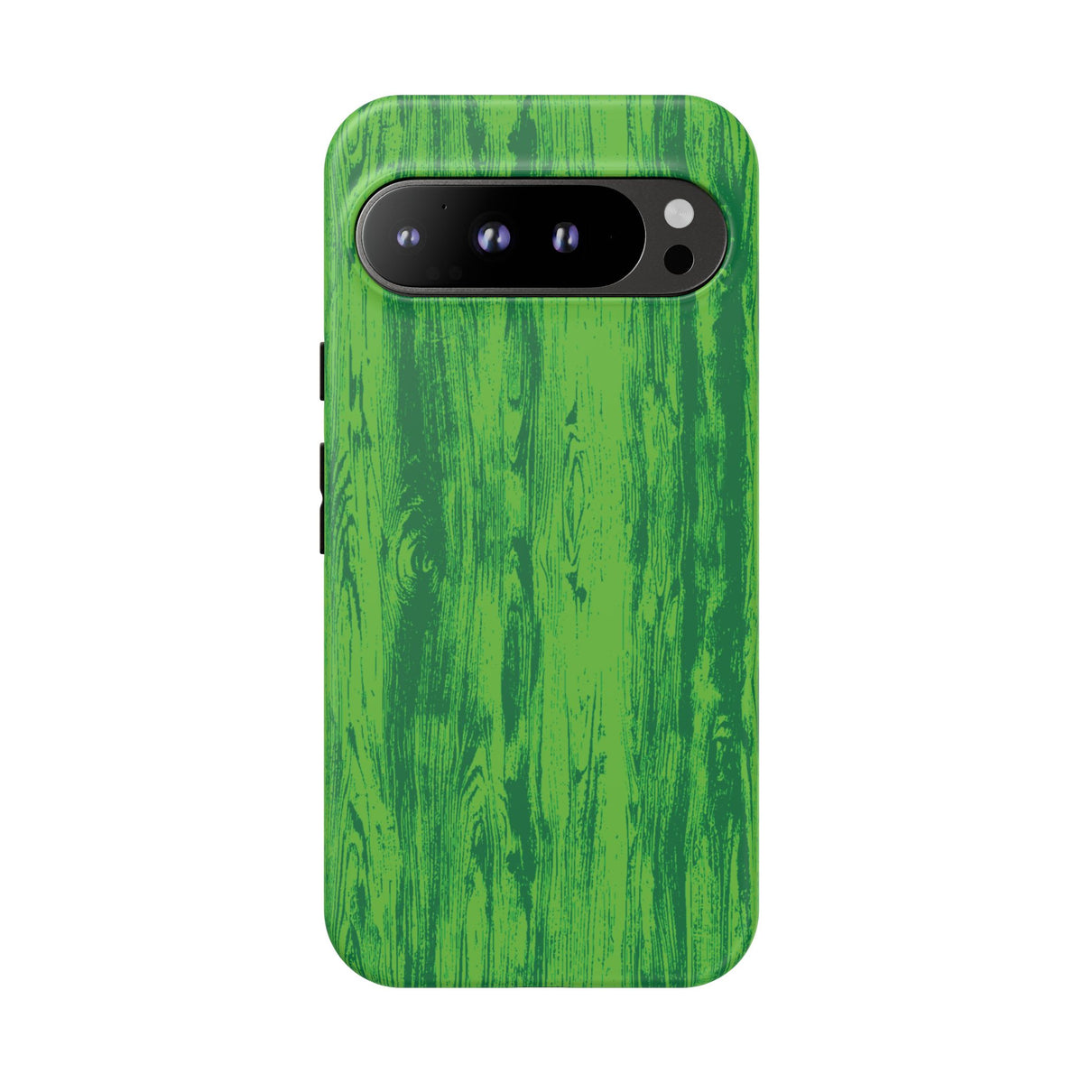 Neon Green Wood Print Tough Phone Case iPhone, Galaxy, or Google Pixel