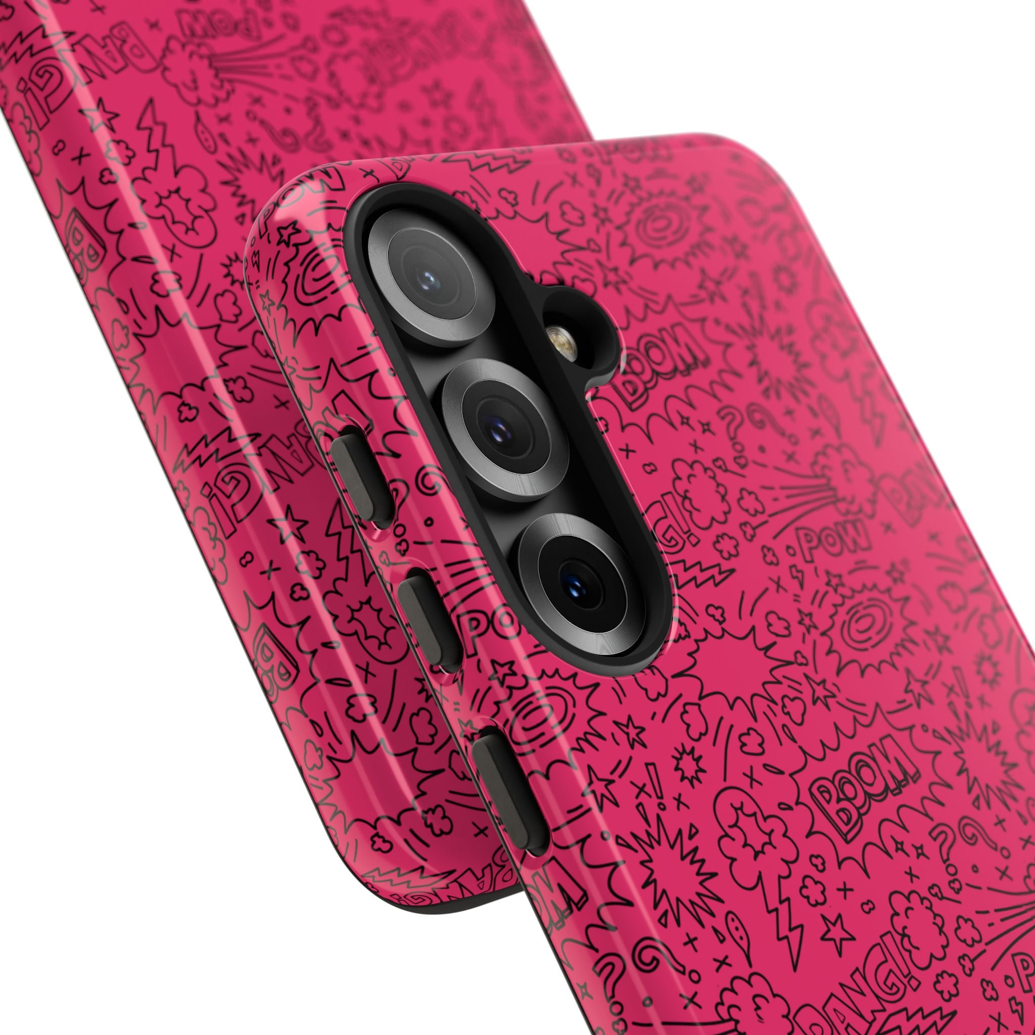 Pink Wow Tough Case for iPhone, Galaxy, or Google Pixel