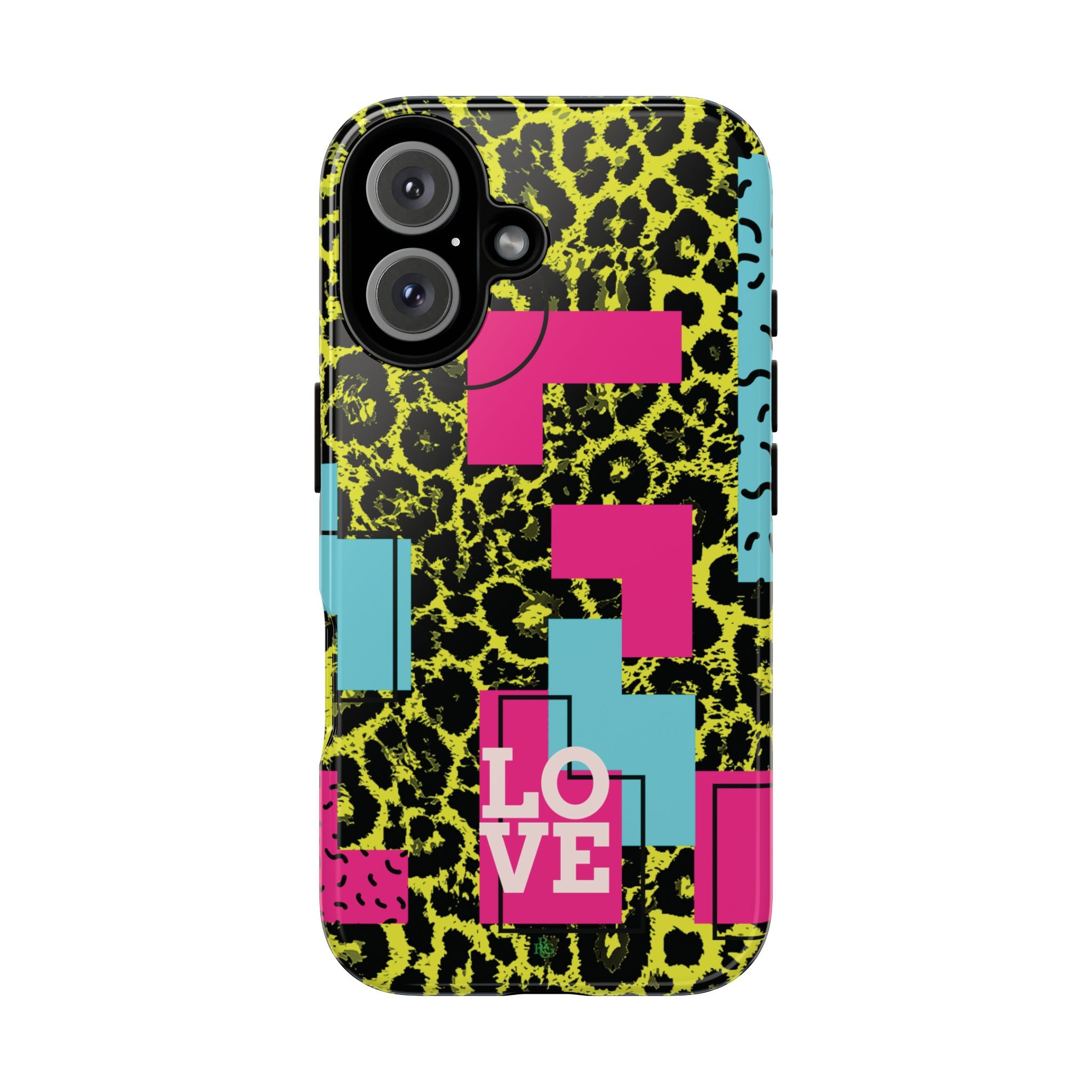 LOVE Neon Yellow RG Phone Case iPhone, Galaxy and Google Tough Cases